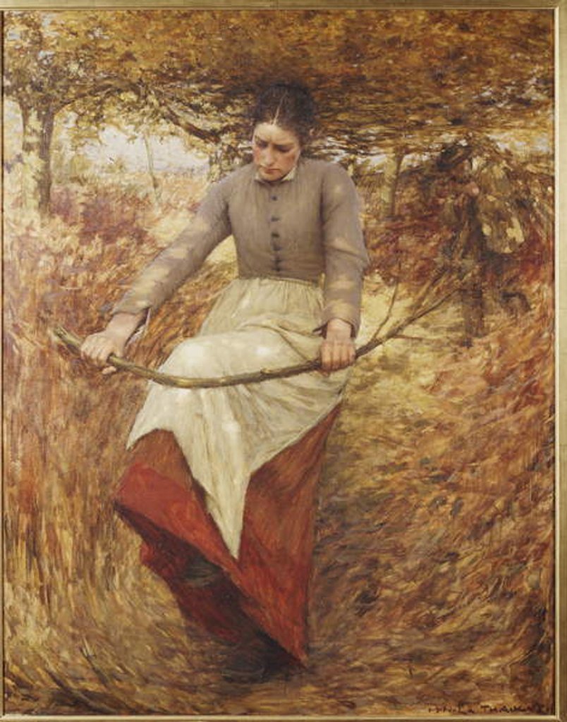 Detail of An Autumn Morning by Henry Herbert La Thangue