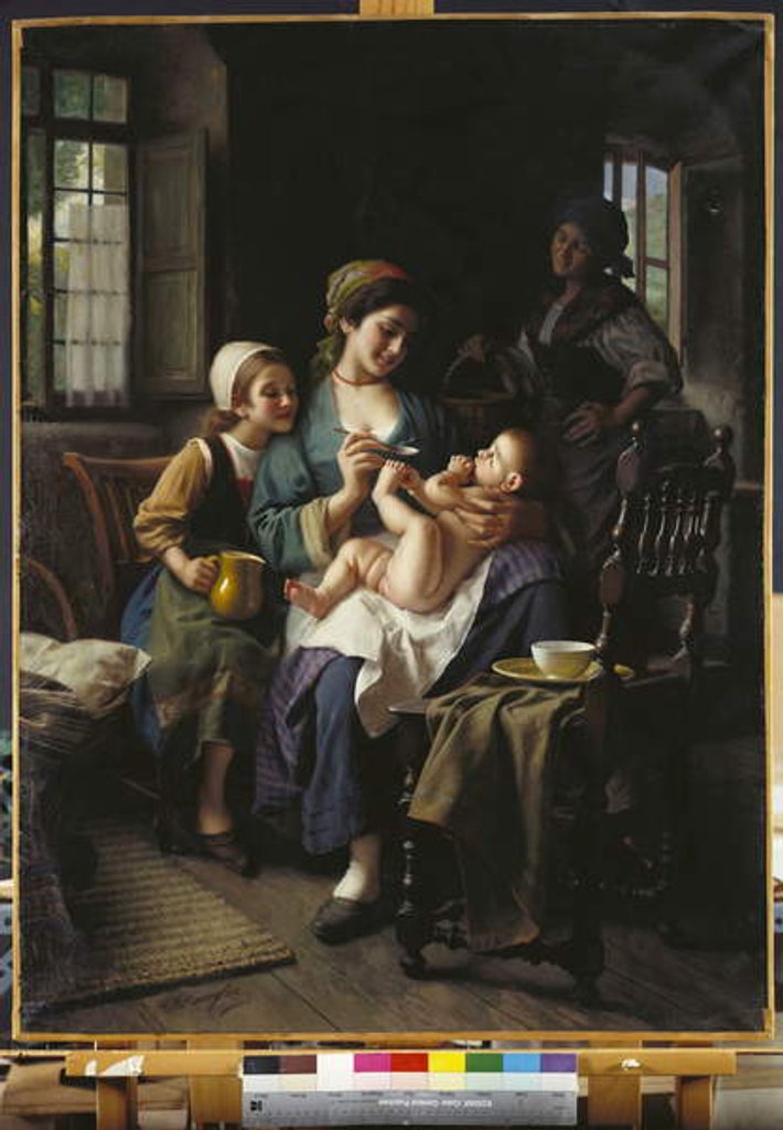 Detail of Meal Time by Giovanni-Battista Torriglia