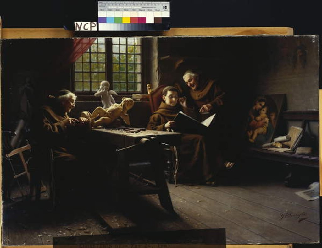 Detail of In the Workshop by Giovanni-Battista Torriglia