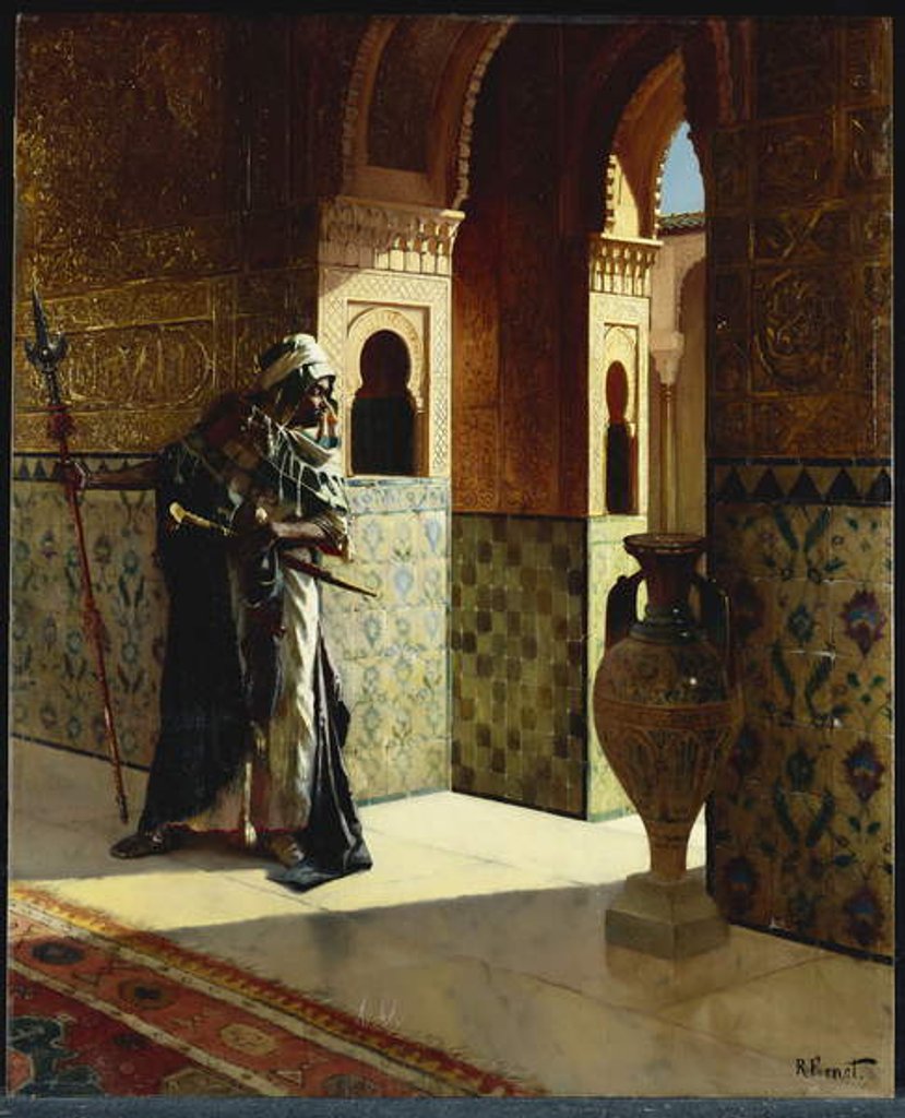 Detail of The Moorish Guard, the Alhambra by Rudolphe Ernst