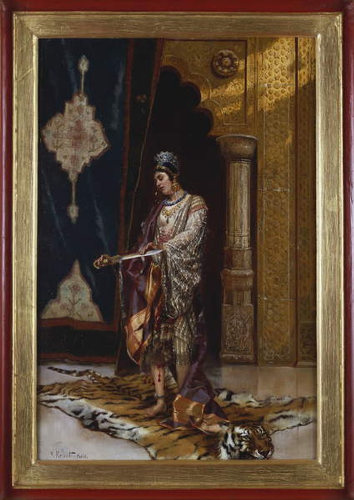 Detail of An Odalisque by Rudolphe Ernst