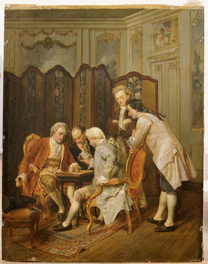 Detail of The Backgammon Players, 1866 by Ignacio Leon y Escosura