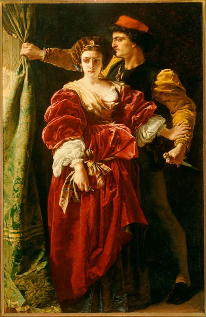 Detail of Lucrezia Borgia, 1863 by Alfred W. Elmore