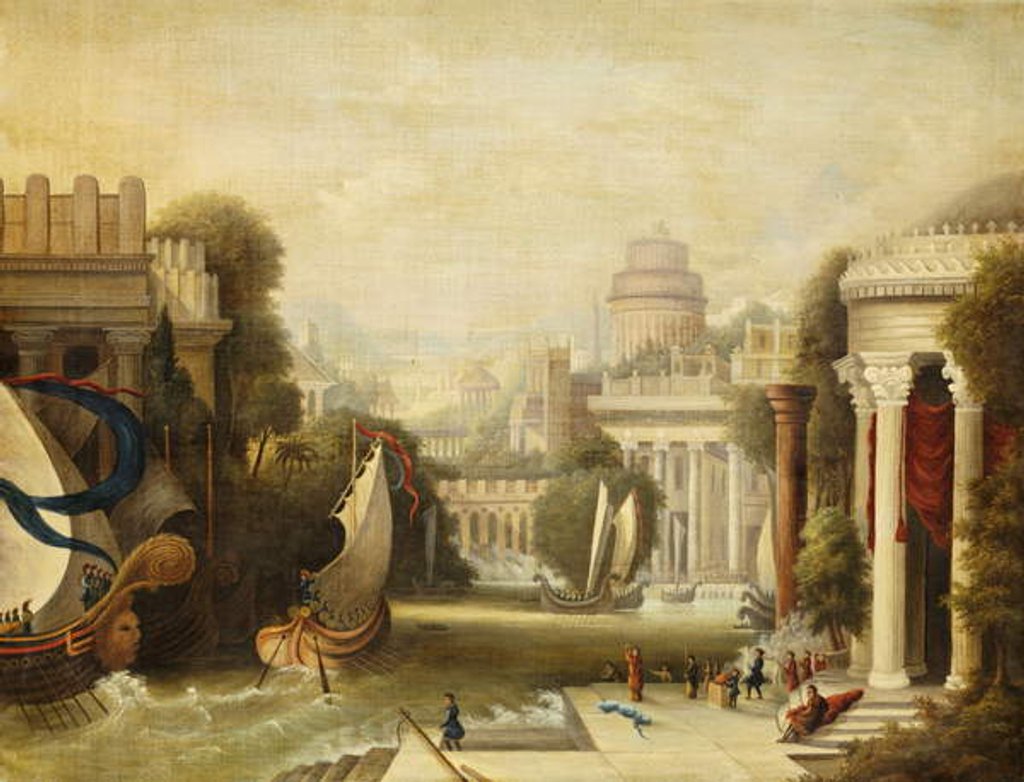 Detail of Embarkation of Ulysses, 1842-50 by Erastus Salisbury Field