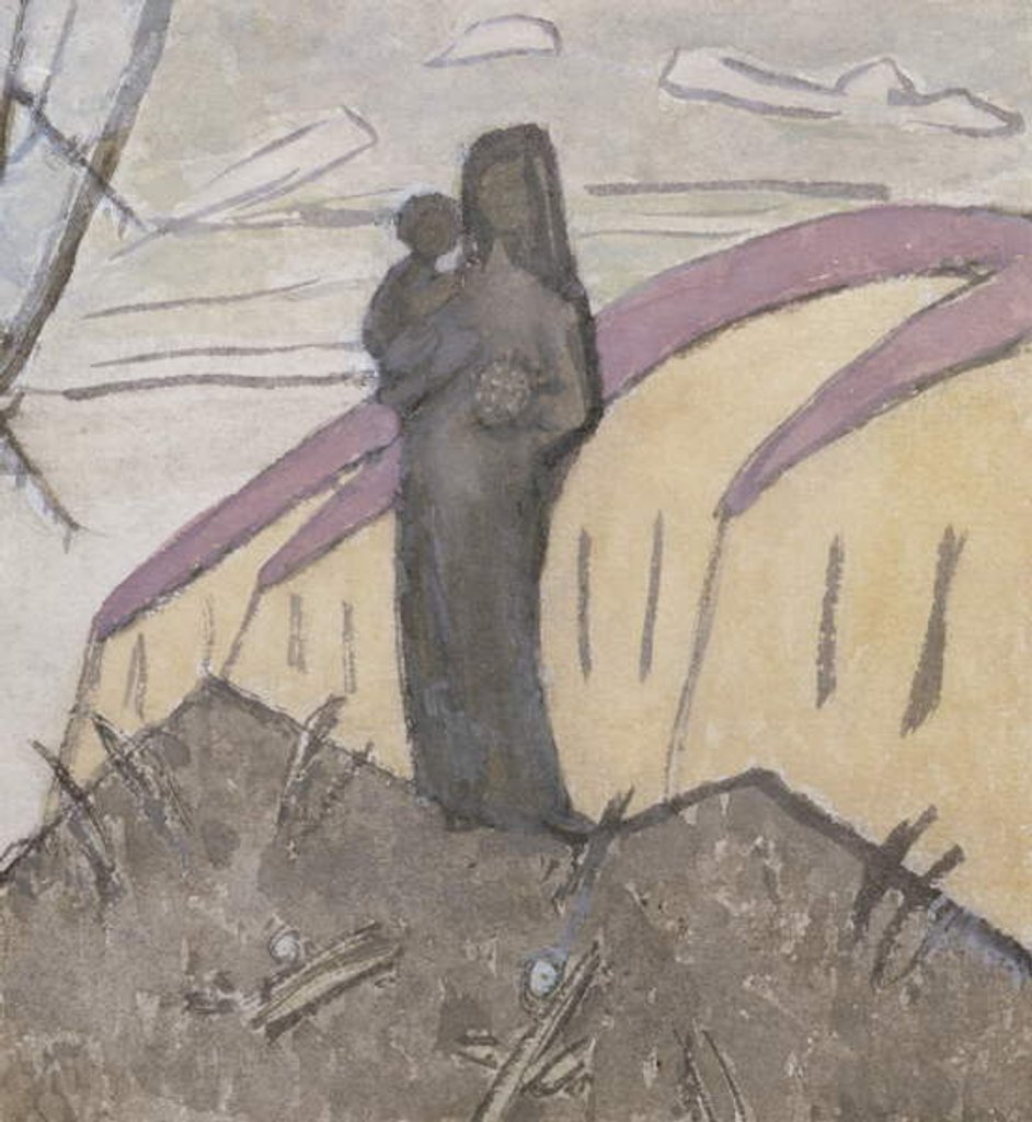 Detail of Madonna and Child by Gwen John