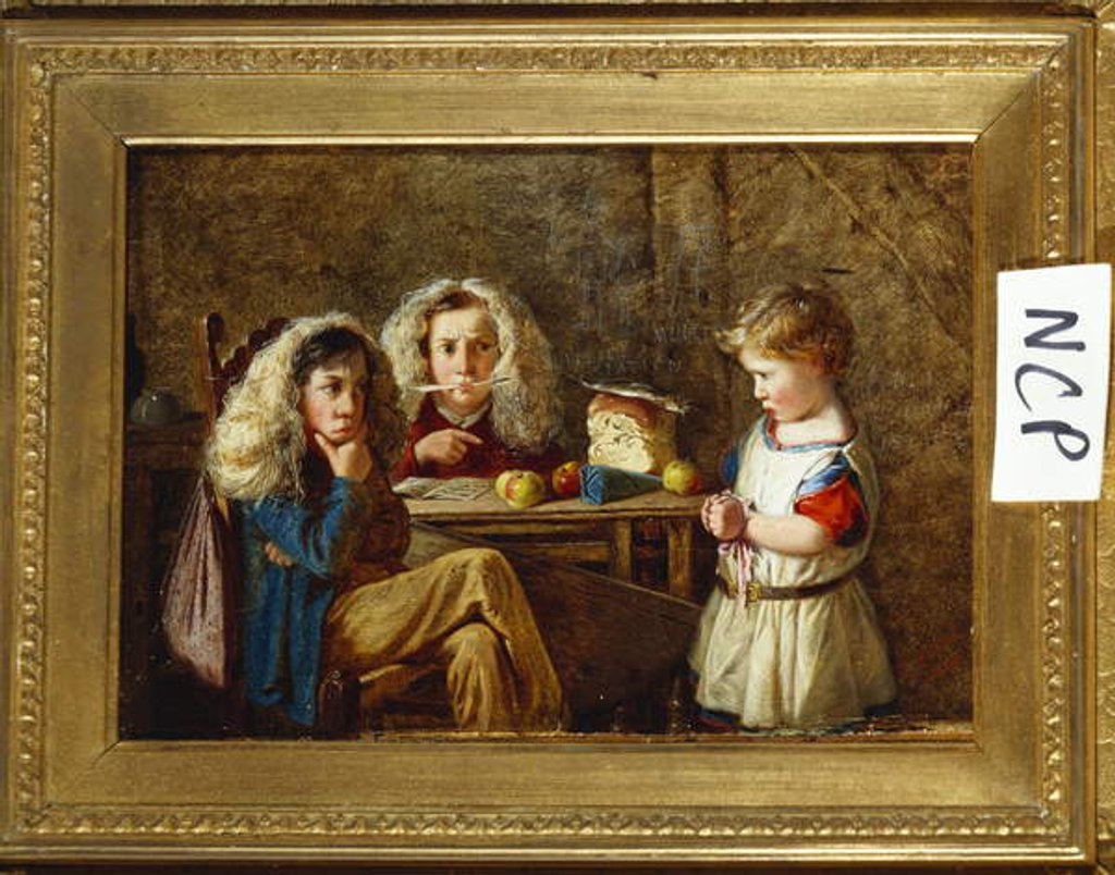 Detail of The Trial, 1866 by Charles Hunt