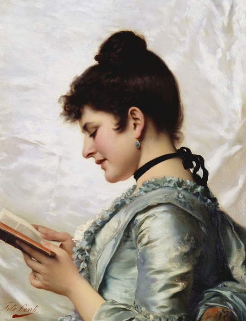 Detail of A Good Book by Tito Conti