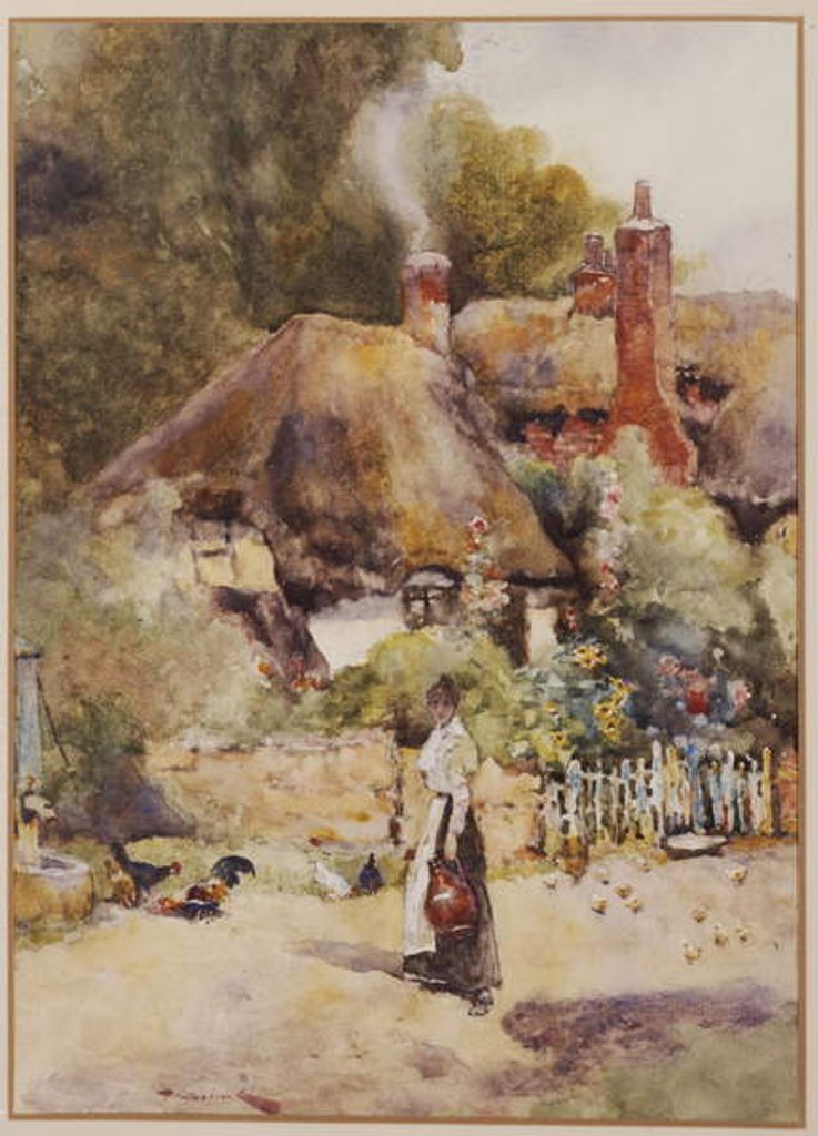 Detail of Old Cottage at Sutton Courtney, Berkshire by David Woodlock
