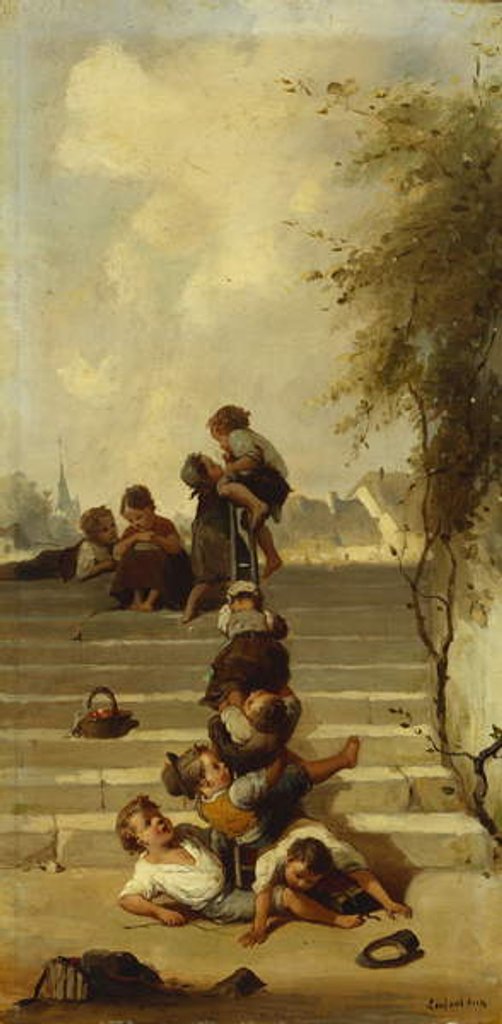 Detail of The Slide by Francois Louis Lenfant