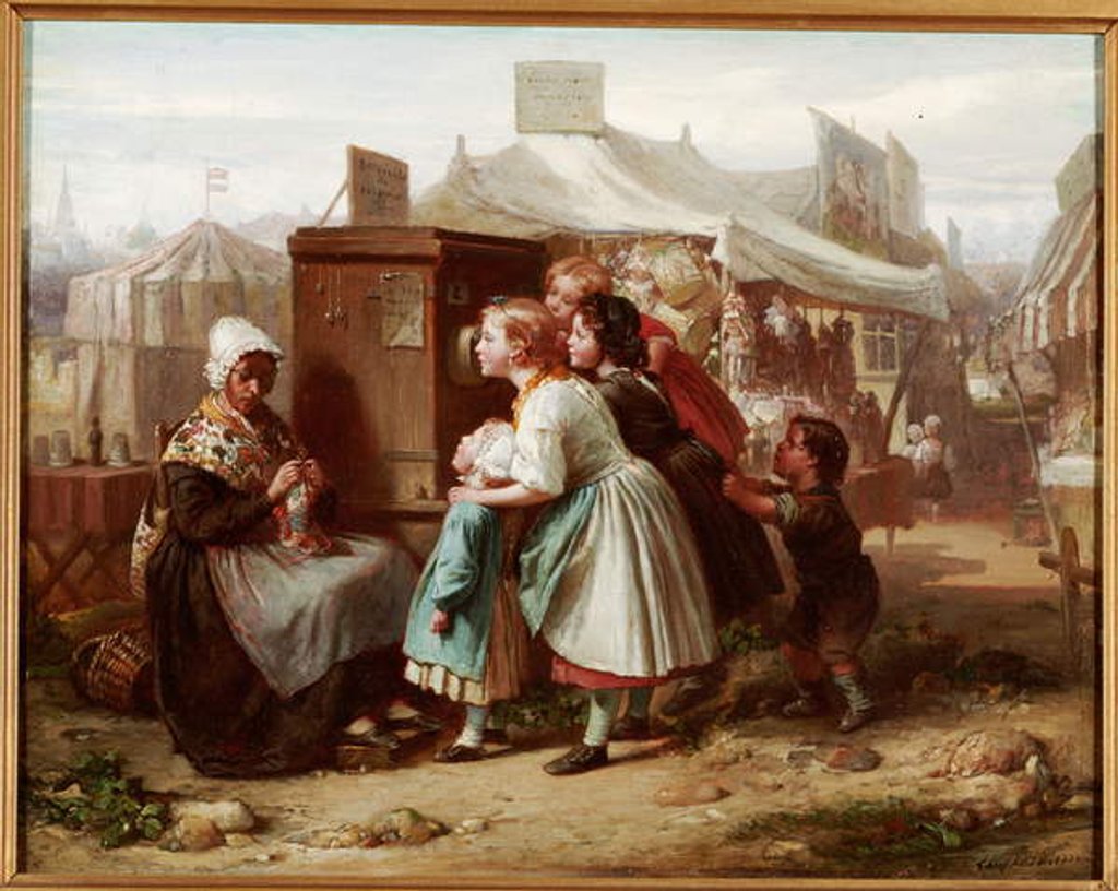 Detail of The Peep Show by Francois Louis Lenfant