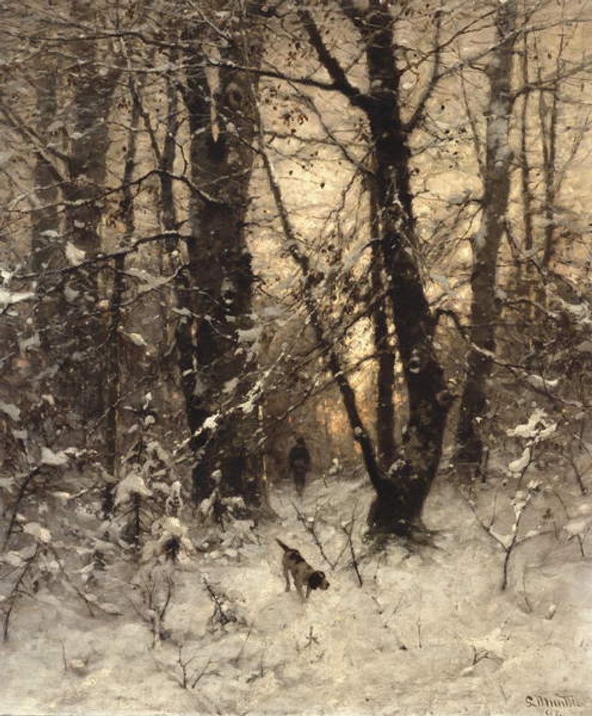 Detail of Winter Twilight, 1891 by Ludwig Munthe