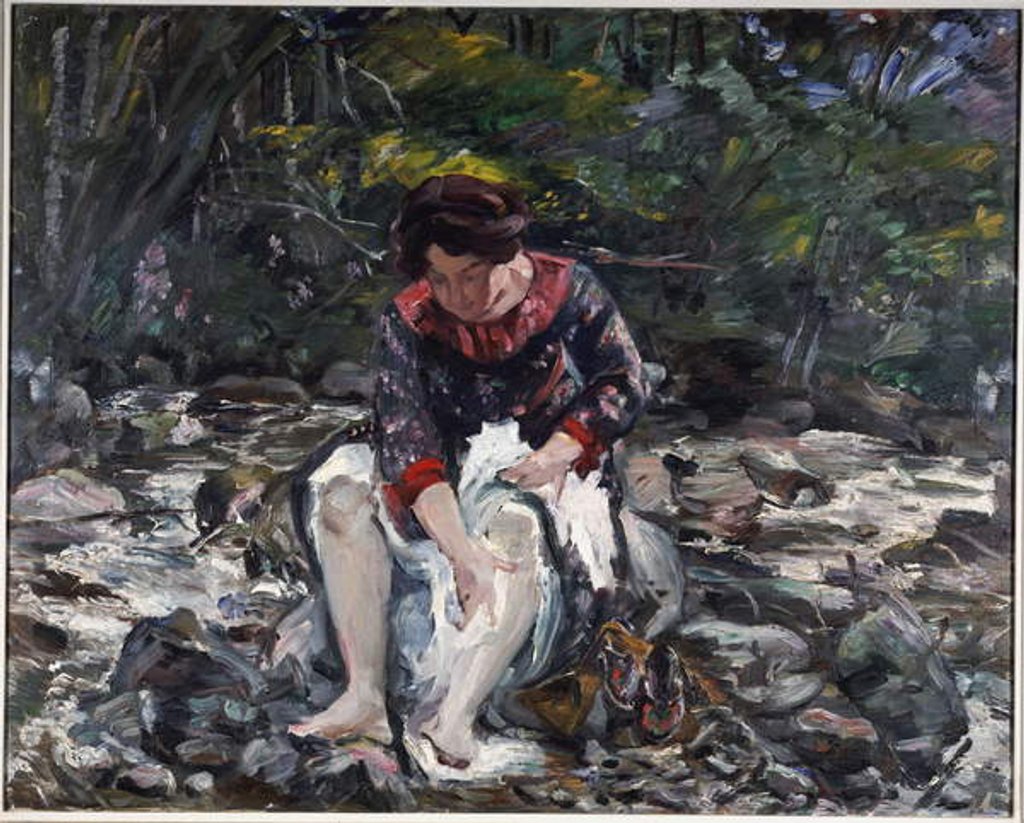 Detail of Girl in the Brook, 1913 by Lovis Corinth