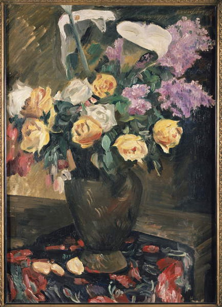 Detail of Roses, Lilac and Lilies, 1913 by Lovis Corinth