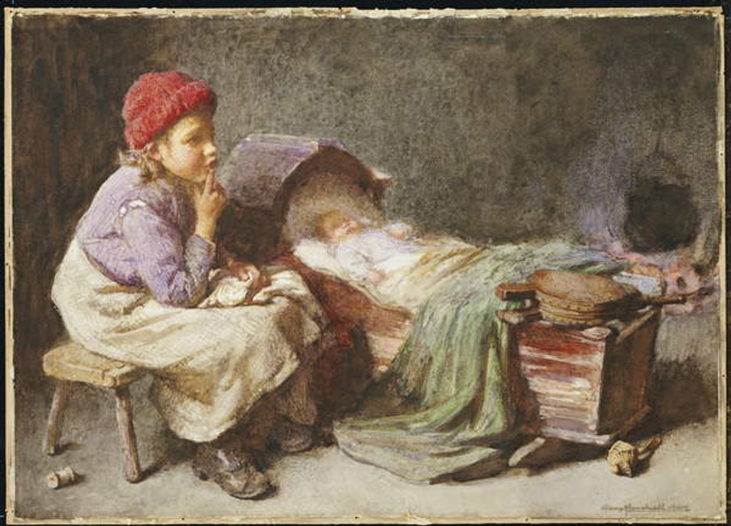 Detail of Hush, Hush by John Henry Henshall