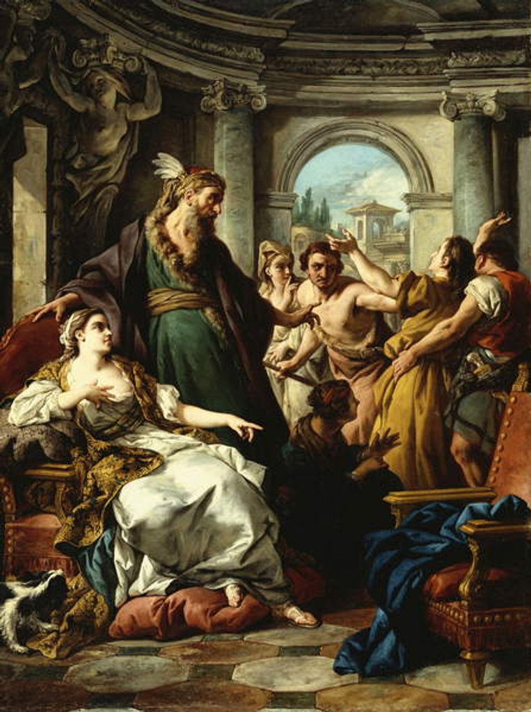 Detail of Joseph accused by Potiphar's Wife, 1745 by Jean Francois de Troy