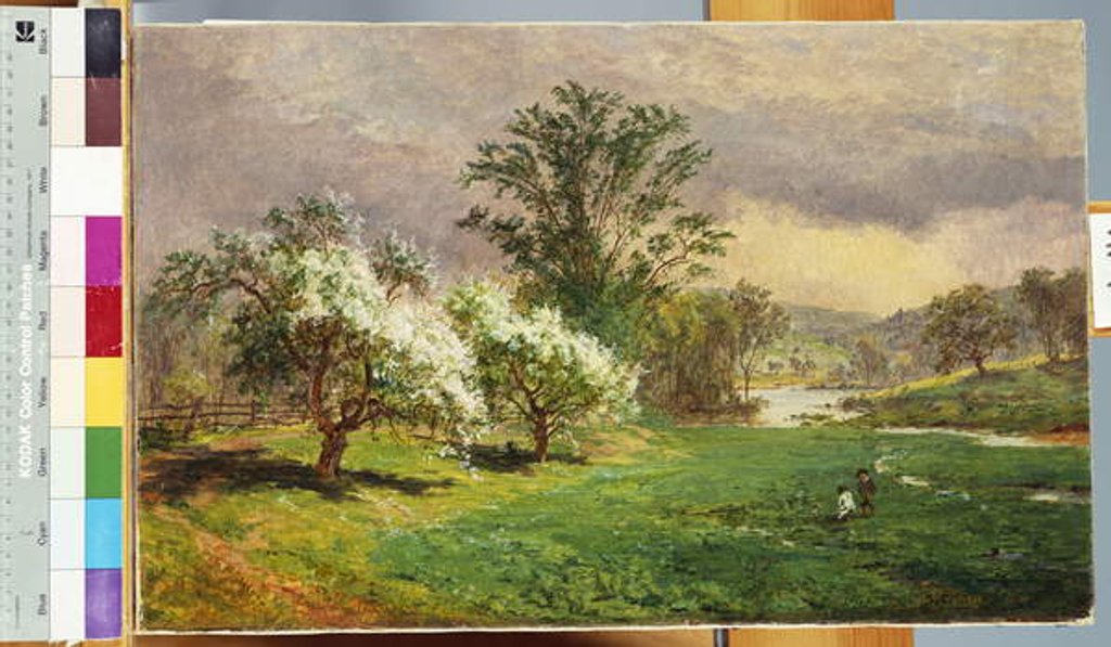 Detail of Apple Blossom Time, 1899 by Jasper Francis Cropsey