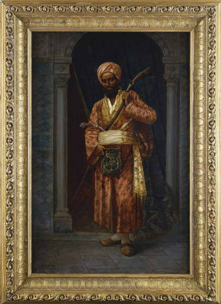 Detail of The Arab Guard by Ludwig Deutsch