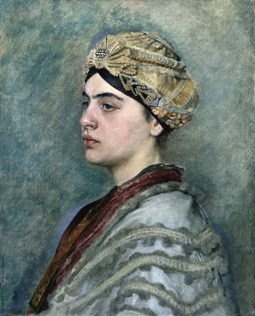 Detail of A Jewish Bride by Kaufmann Isidor