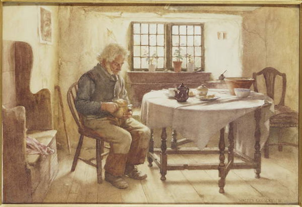 Detail of A Poor Man's Meal, 1891 by Walter Langley