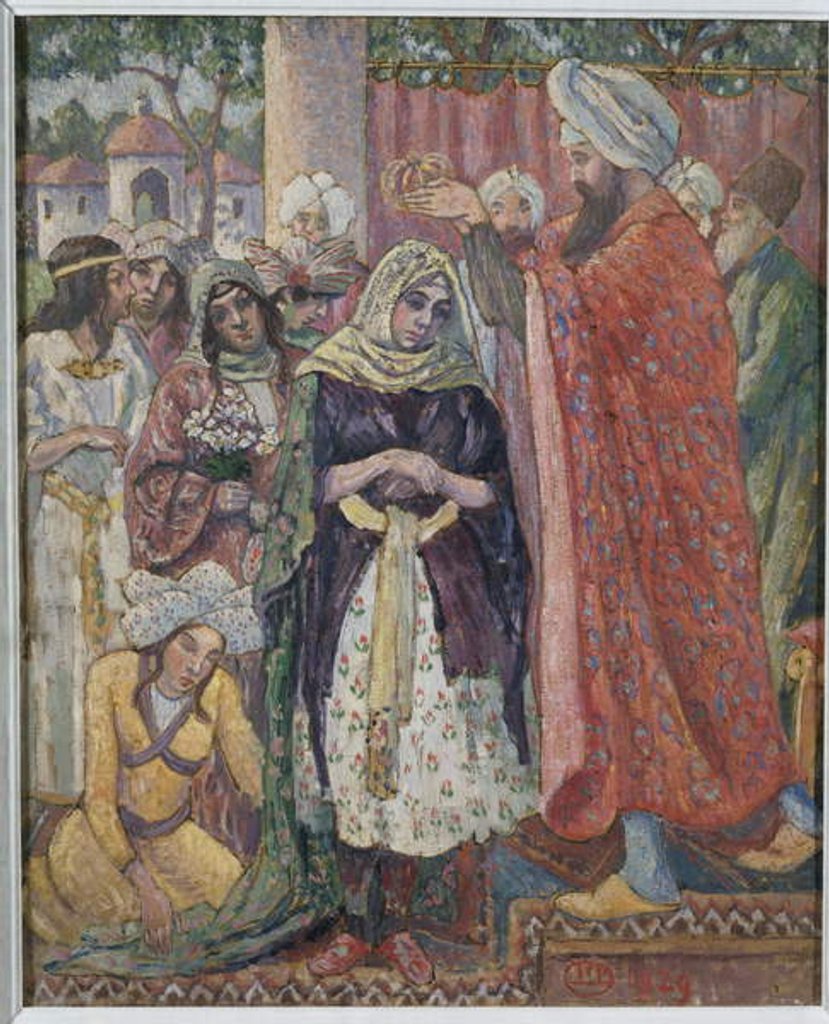 Detail of The Crowning of Esther, 1929 by Lucien Pissarro