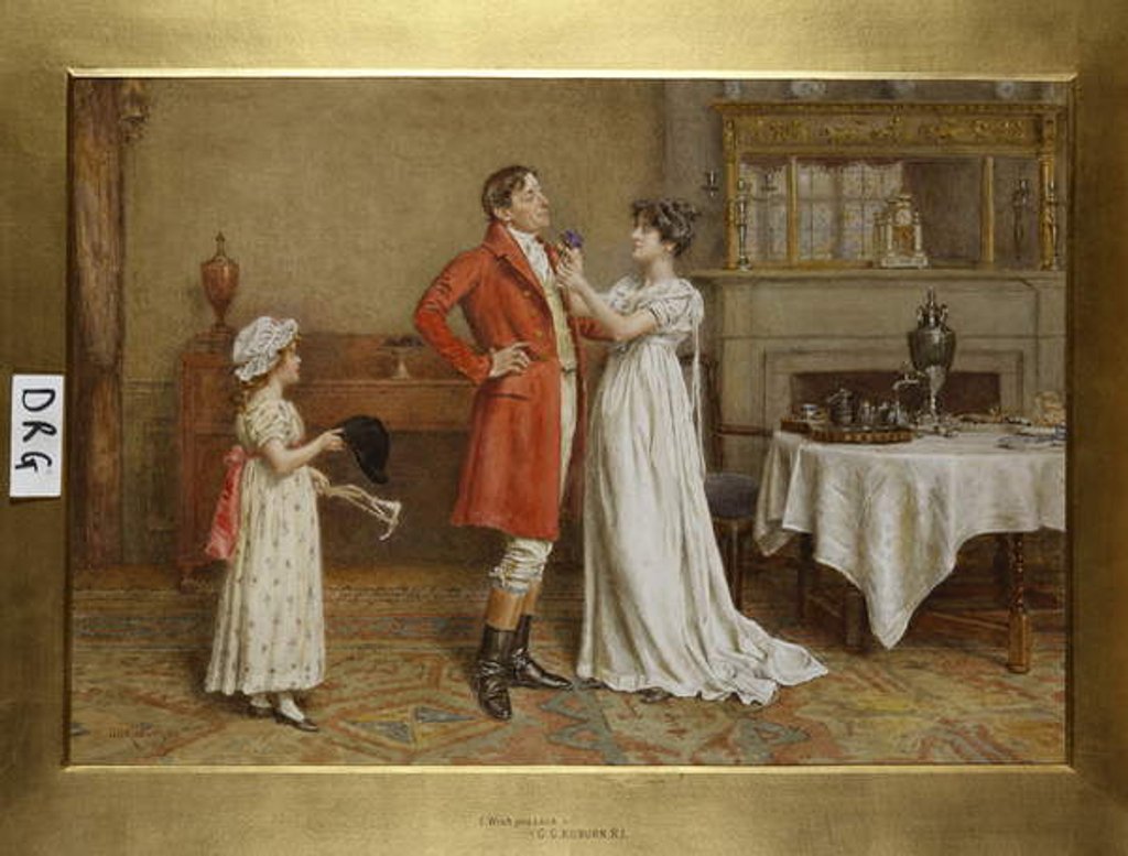 Detail of I Wish you Luck by George Goodwin Kilburne