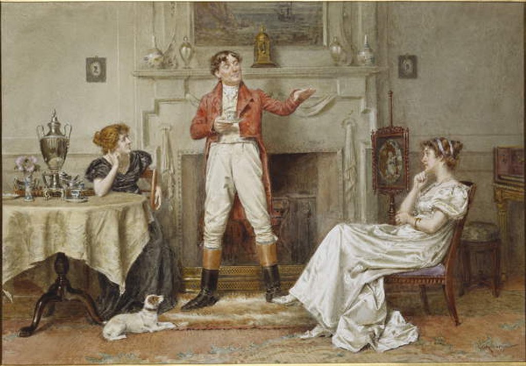 Detail of A Good Story by George Goodwin Kilburne