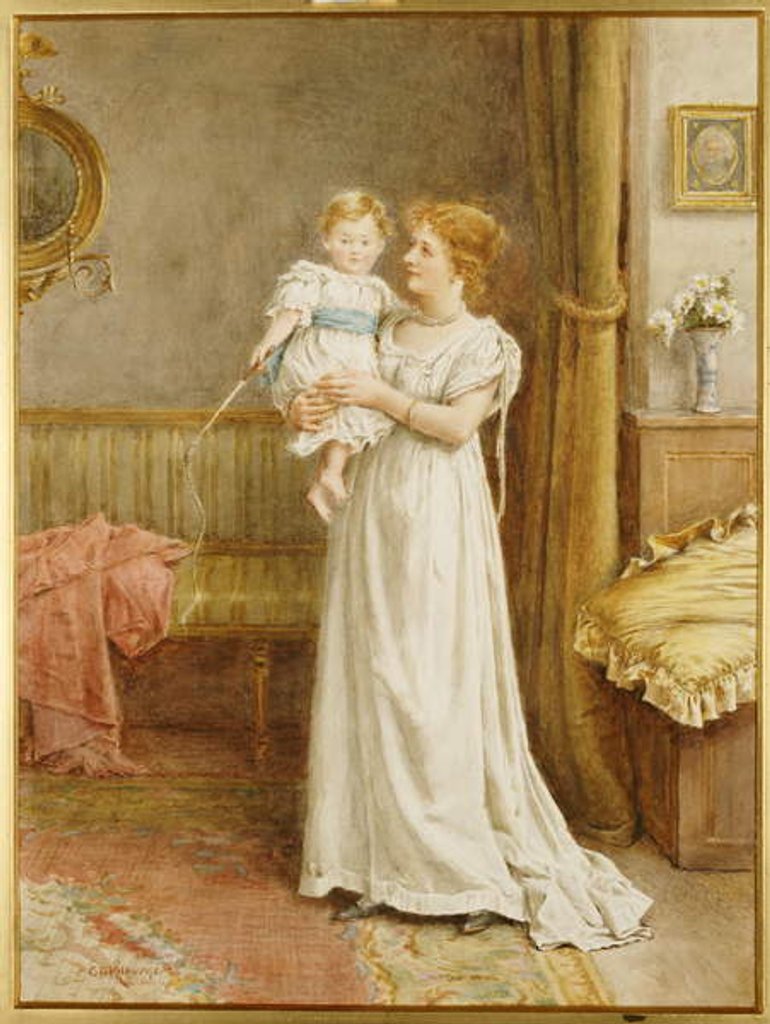 Detail of The Master of the House by George Goodwin Kilburne