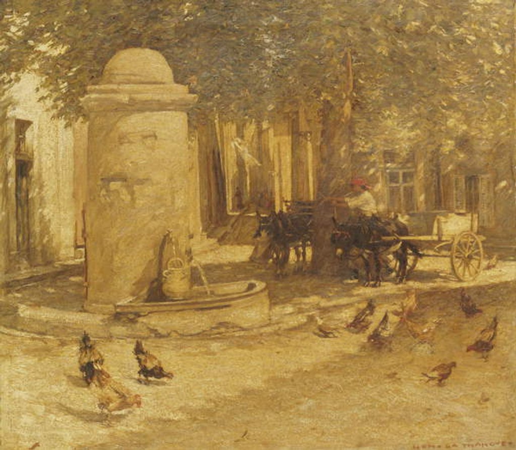 Detail of Fountain in a Provencal Village by Henry Herbert La Thangue