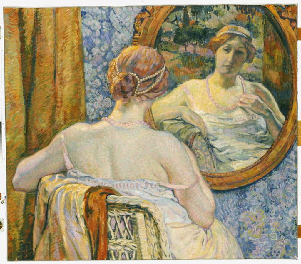 Detail of Woman in a Mirror, 1907 by Theo van Rysselberghe