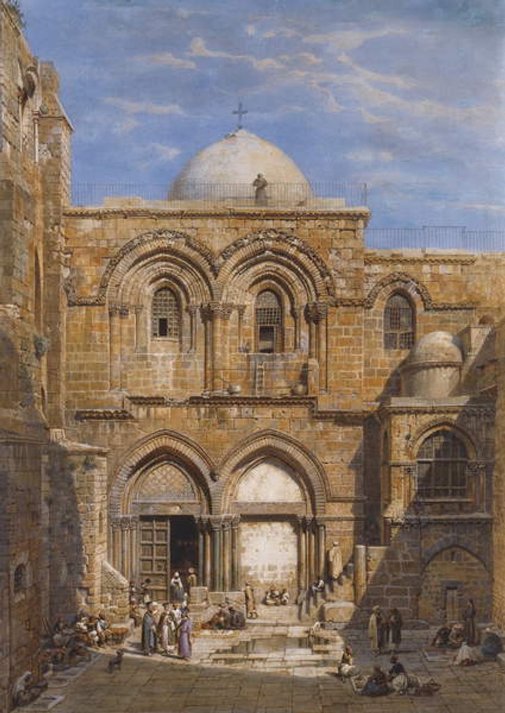 Detail of The Church of the Holy Sepulchre, Jerusalem, 1862 by Carl Friedrich Heinrich Werner