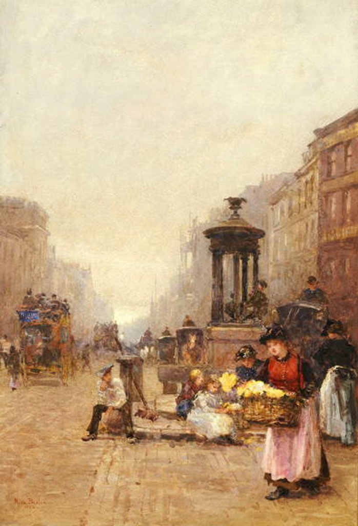 Detail of Flower Girls in the Strand, 1892 by Rose Maynard Barton