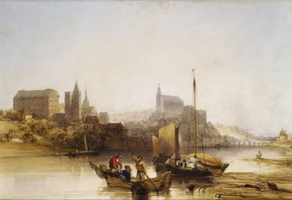Detail of Blois on the Loire, 1840 by William Callow