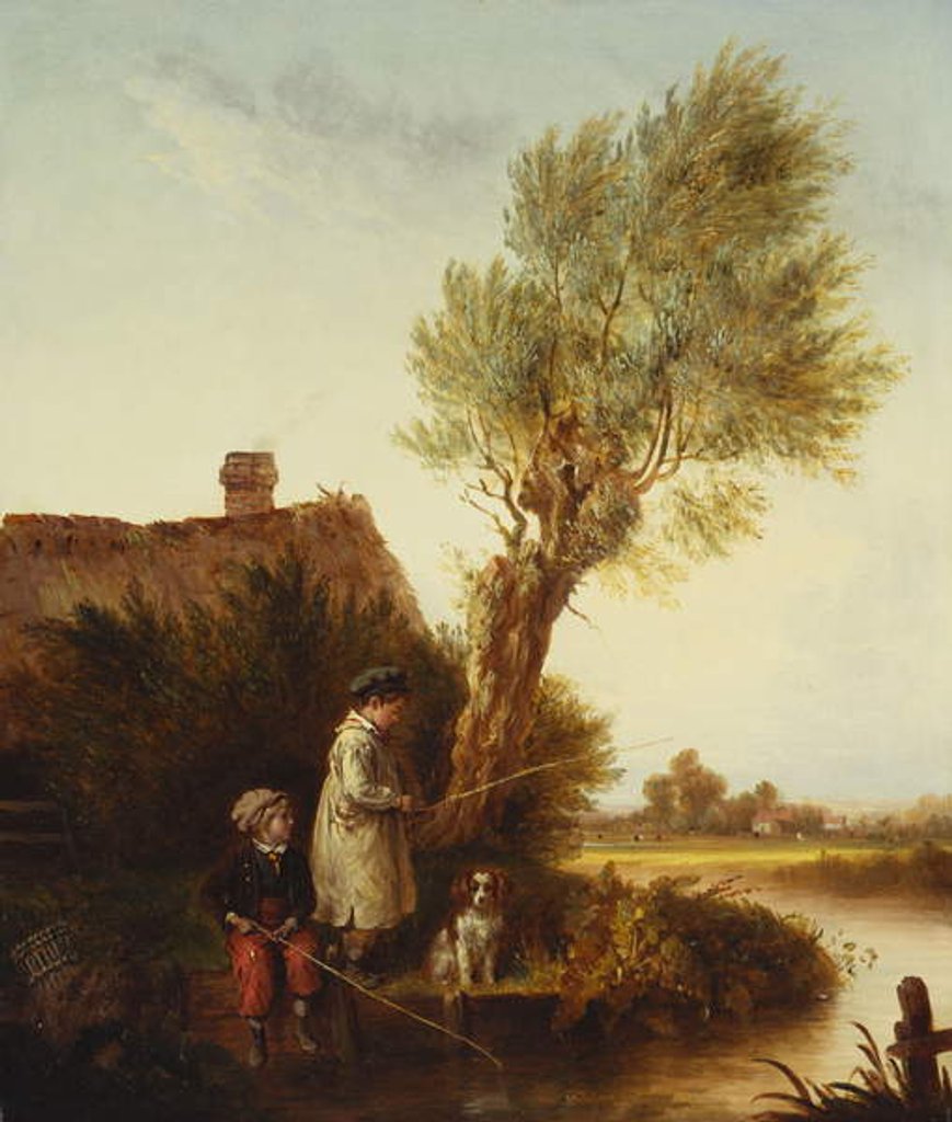 Detail of Young Anglers by Edmund Bristow