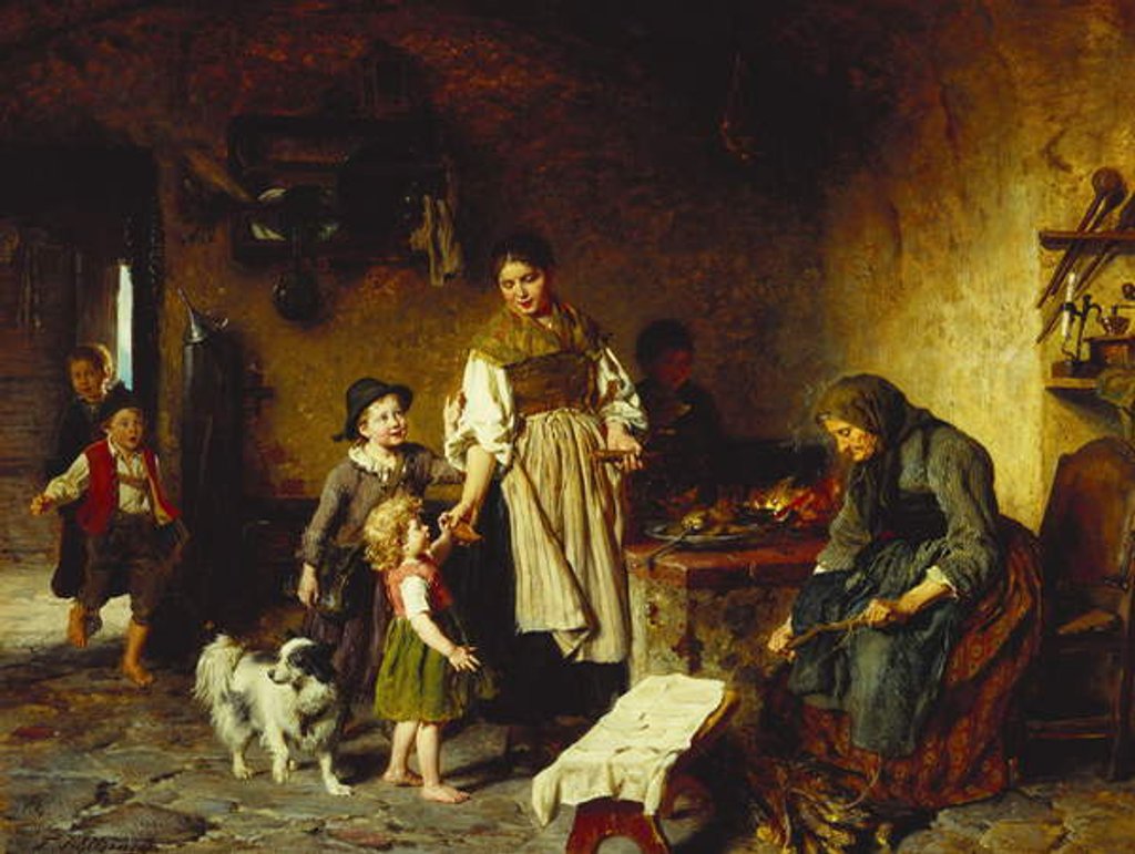 Detail of Home for Tea by Felix Schlesinger