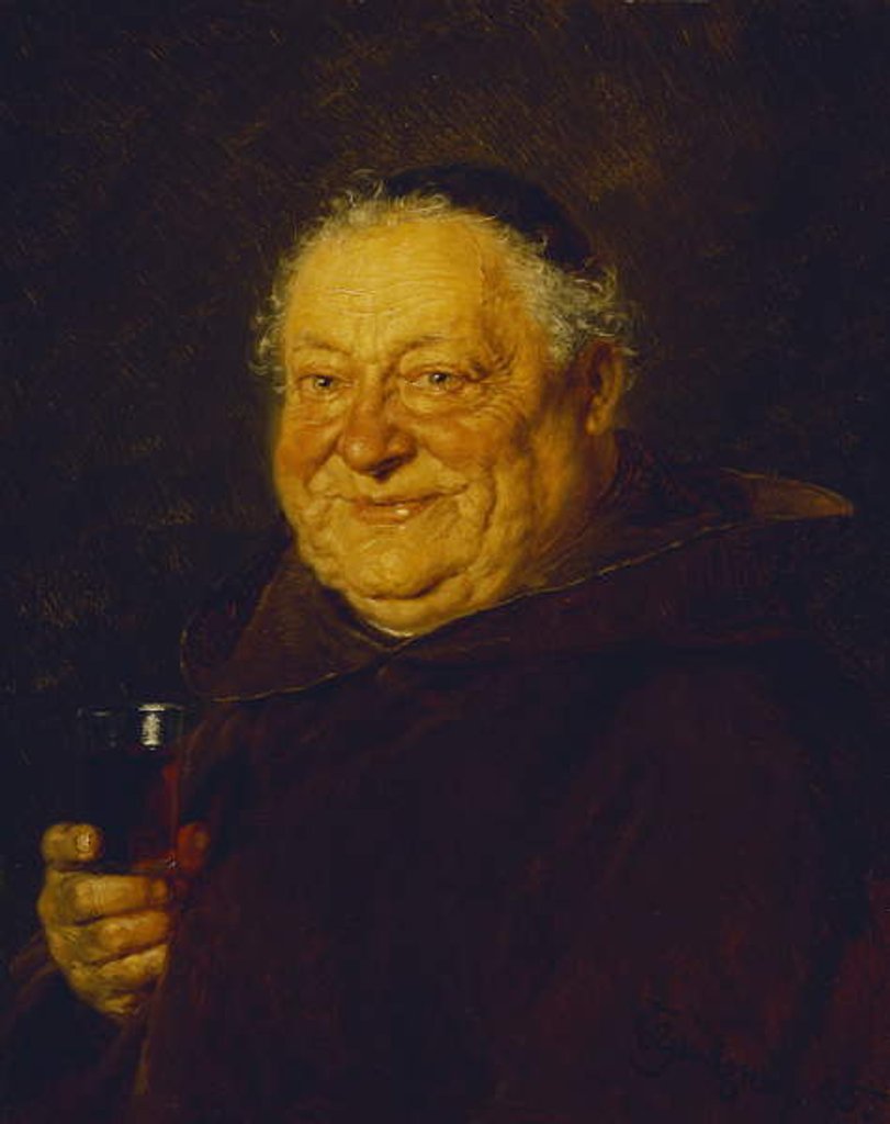 Detail of Good Brew, 1905 by Eduard von Grutzner