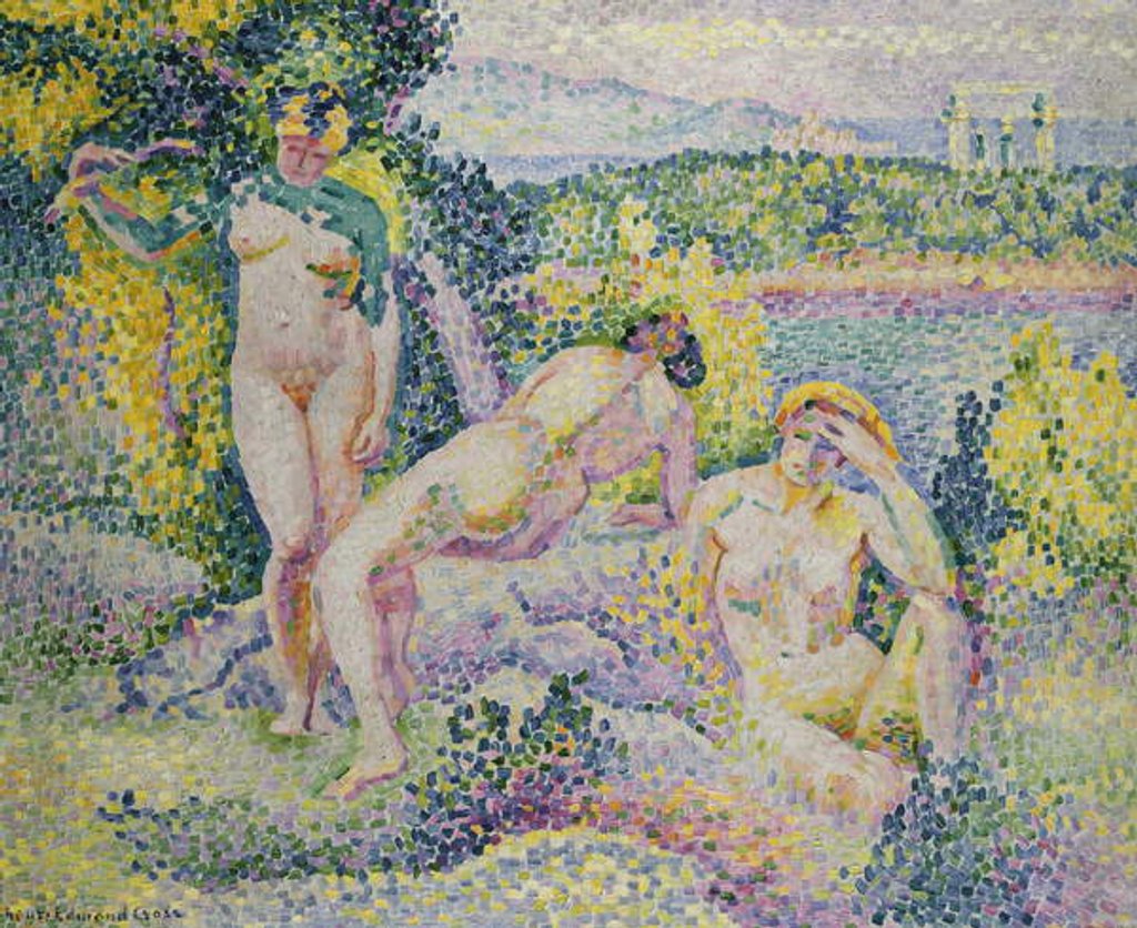 Detail of Nymphs, 1906 by Henri-Edmond Cross