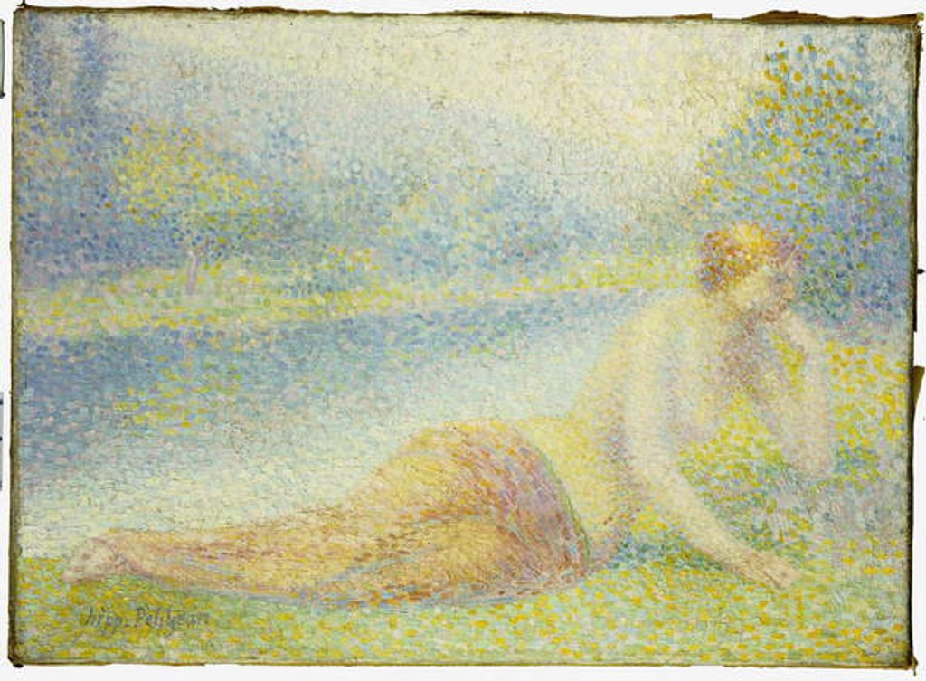 Detail of Reclining Nude by Hippolyte Petitjean