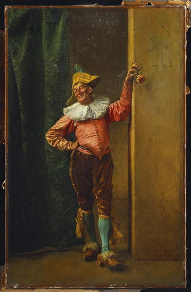 Detail of Polichinelle in Pink, 1879 by Jean-Louis Ernest Meissonier