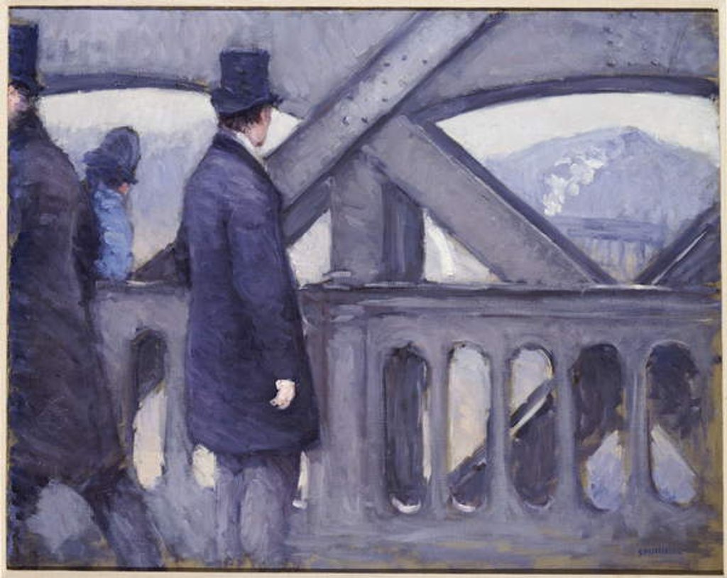 Detail of Le Pont de l'Europe, 1876 by Gustave Caillebotte