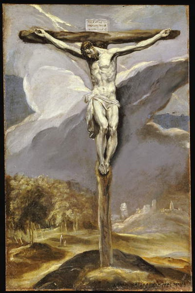 Detail of Christ on the Cross by El Greco