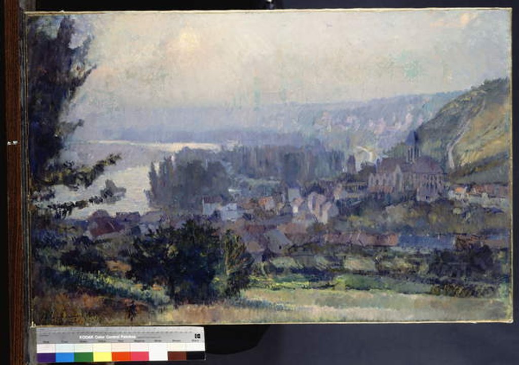Detail of View of Vetheuil, Sunset, 1897 by Albert-Charles Lebourg