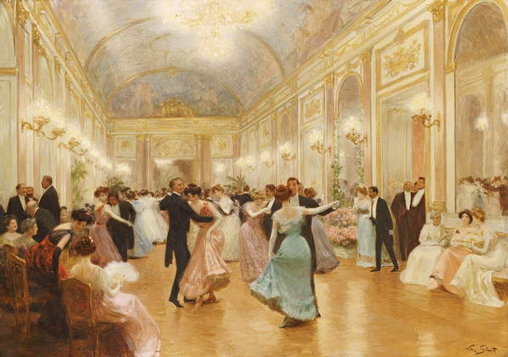 Detail of The Ball by Victor Gabriel Gilbert