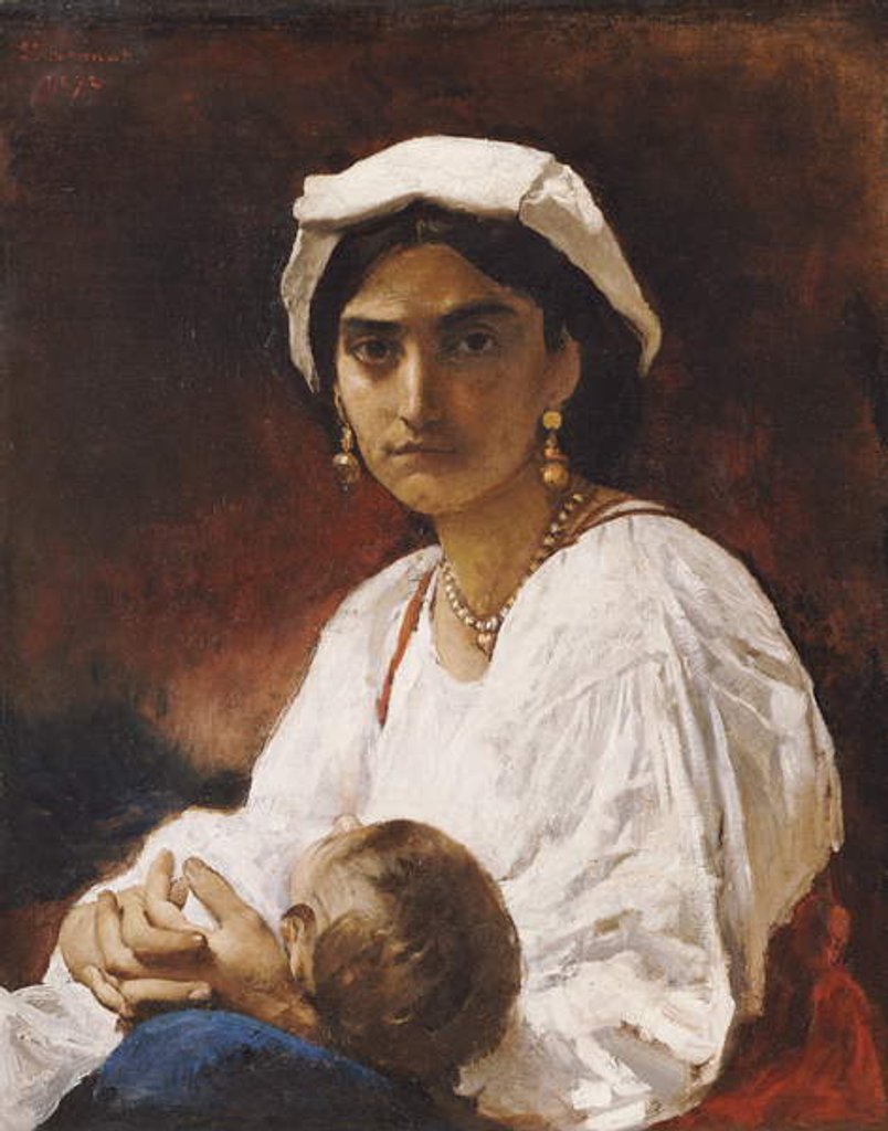 Detail of The Bandit's Wife, 1872 by Leon Joseph Florentin Bonnat