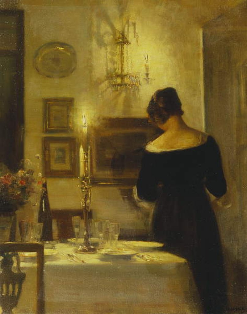 Detail of In the Dining Room by Carl Holsoe