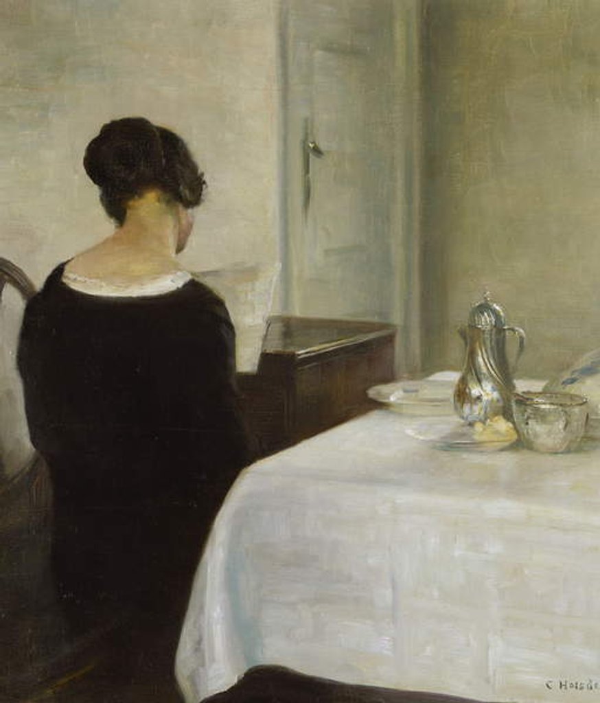 Detail of The Letter by Carl Holsoe