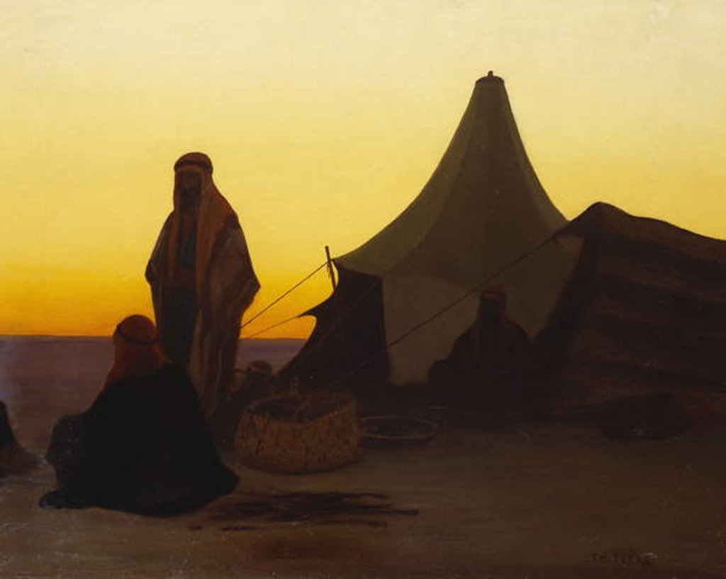 Detail of An Arab Encampment by Charles Theodore Frere