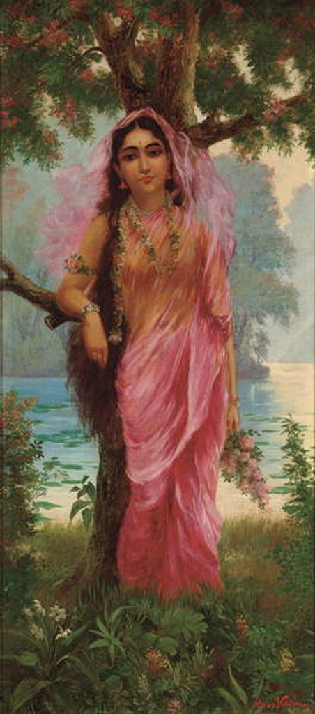 Detail of Vasantasena by Raja Ravi Varma
