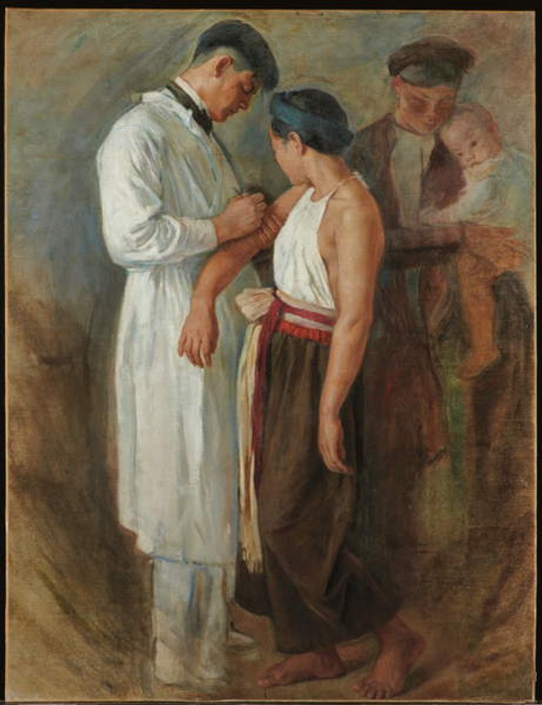 Detail of La Vaccination, c.1923 by Victor Francois Tardieu