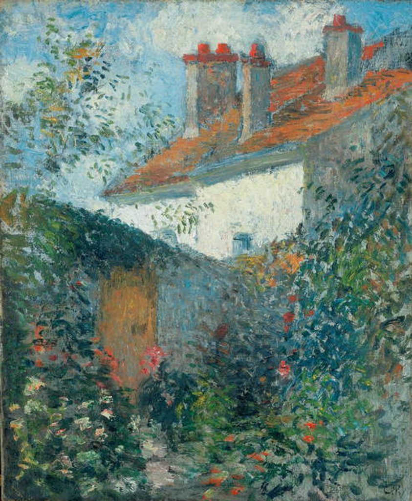 Detail of Study at Pontoise, c.1878 by Camille Pissarro