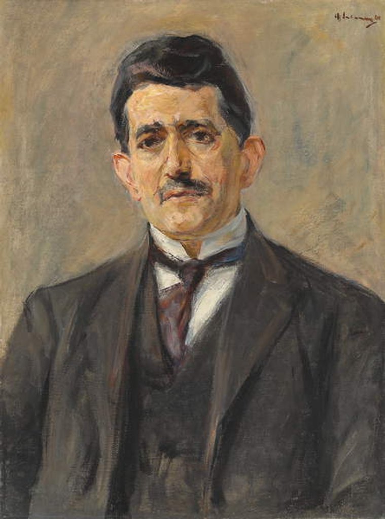 Detail of Portrait of the publisher Bruno Cassirer, 1921 by Max Liebermann